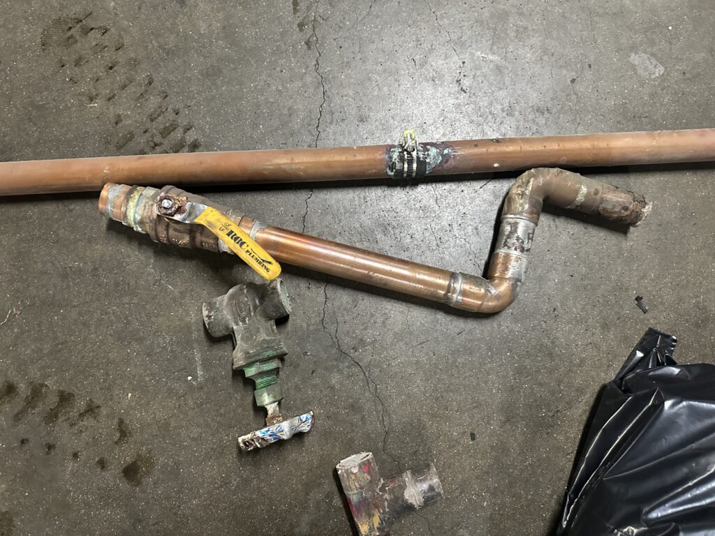 Waterline repair and replacement: 421 S la Fayette Park Pl, Los Angeles, CA