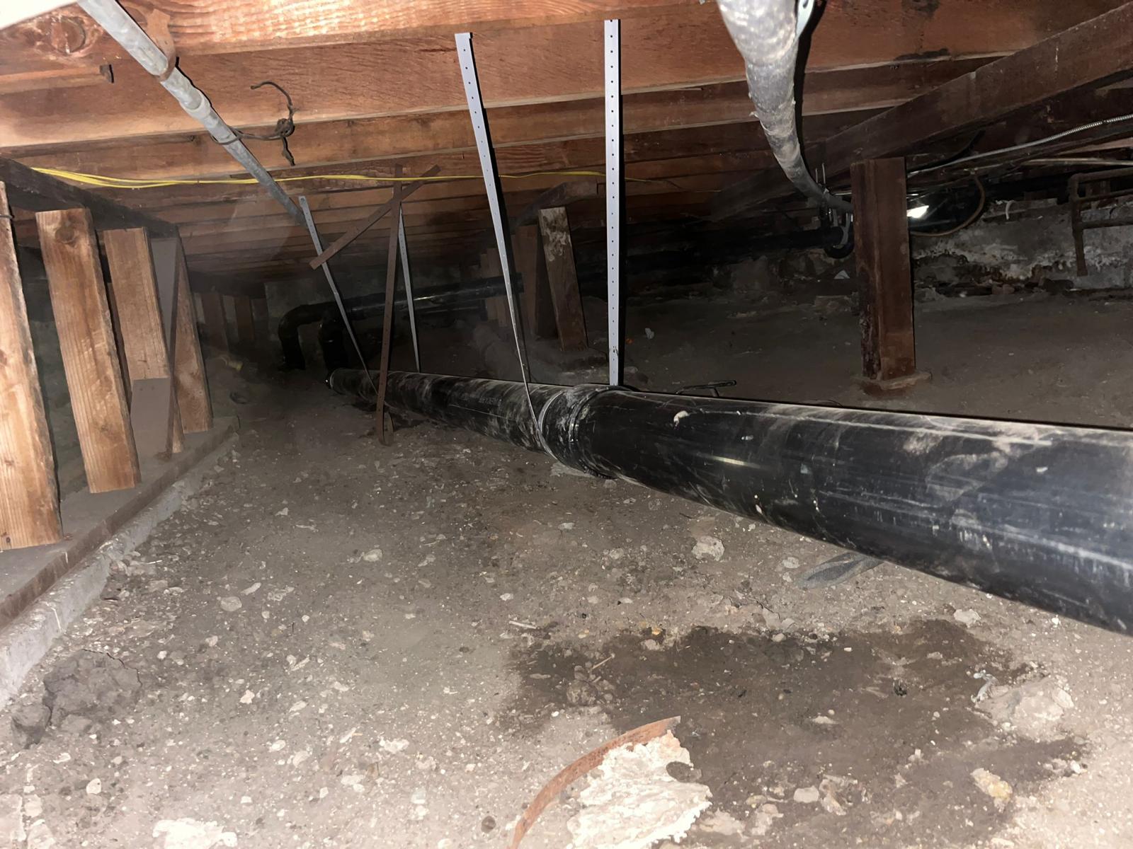 Sewer Pipe Replacement Underneath The House in Los Angeles, CA
