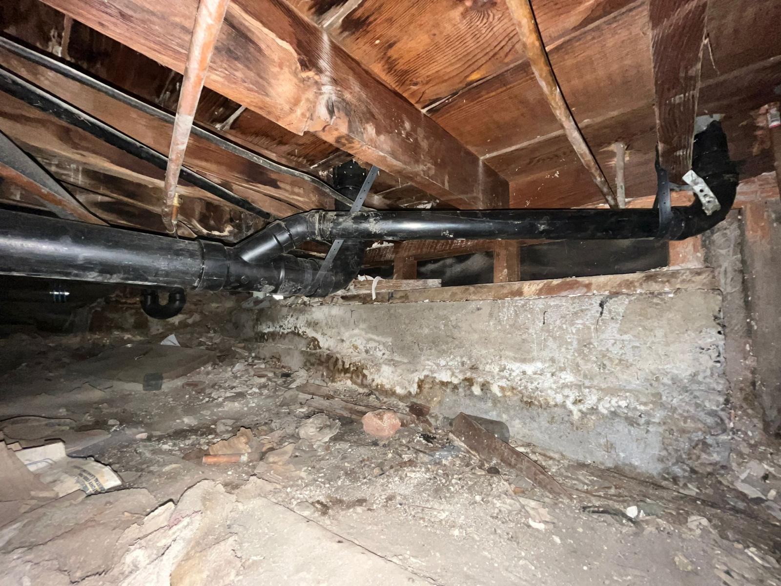 Sewer Pipe Replacement Underneath The House in Los Angeles, CA