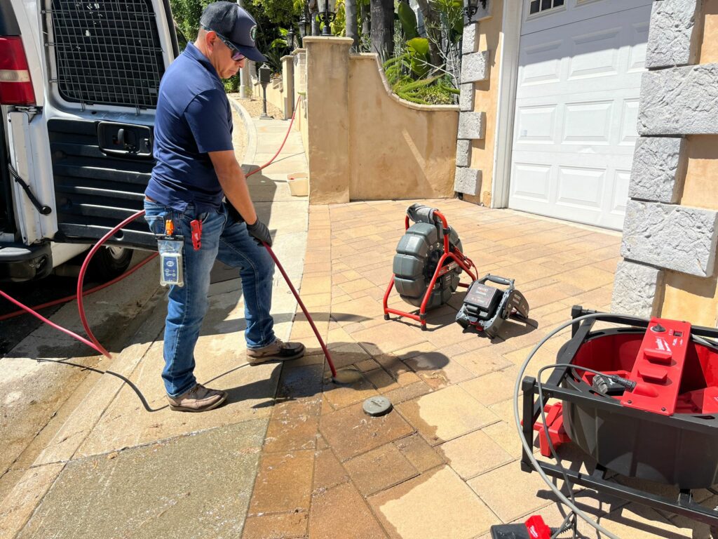 Main Line Cleaning by Using A Hydro Jetting And Robot Cutting Machine Los Angeles CA 90005