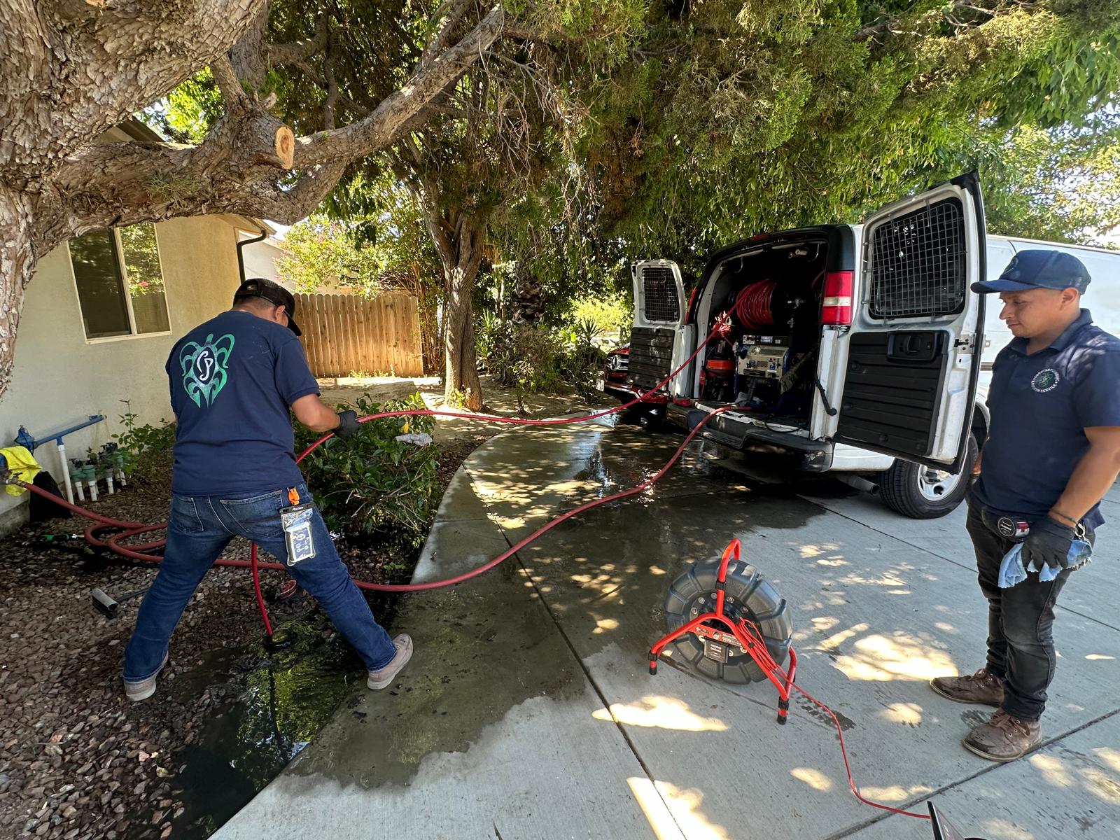 Main Sewer Line Cleaning By Using Hydro Jetting Service Los Angeles CA 90036