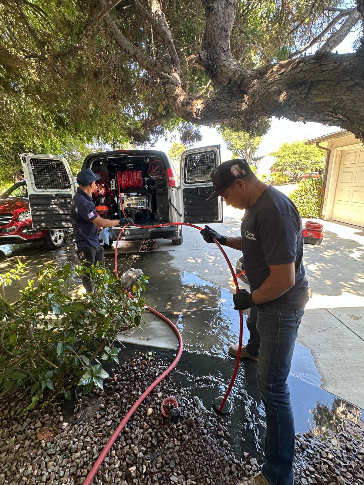 Main Sewer Line Cleaning By Using Hydro Jetting Service Los Angeles CA 90036