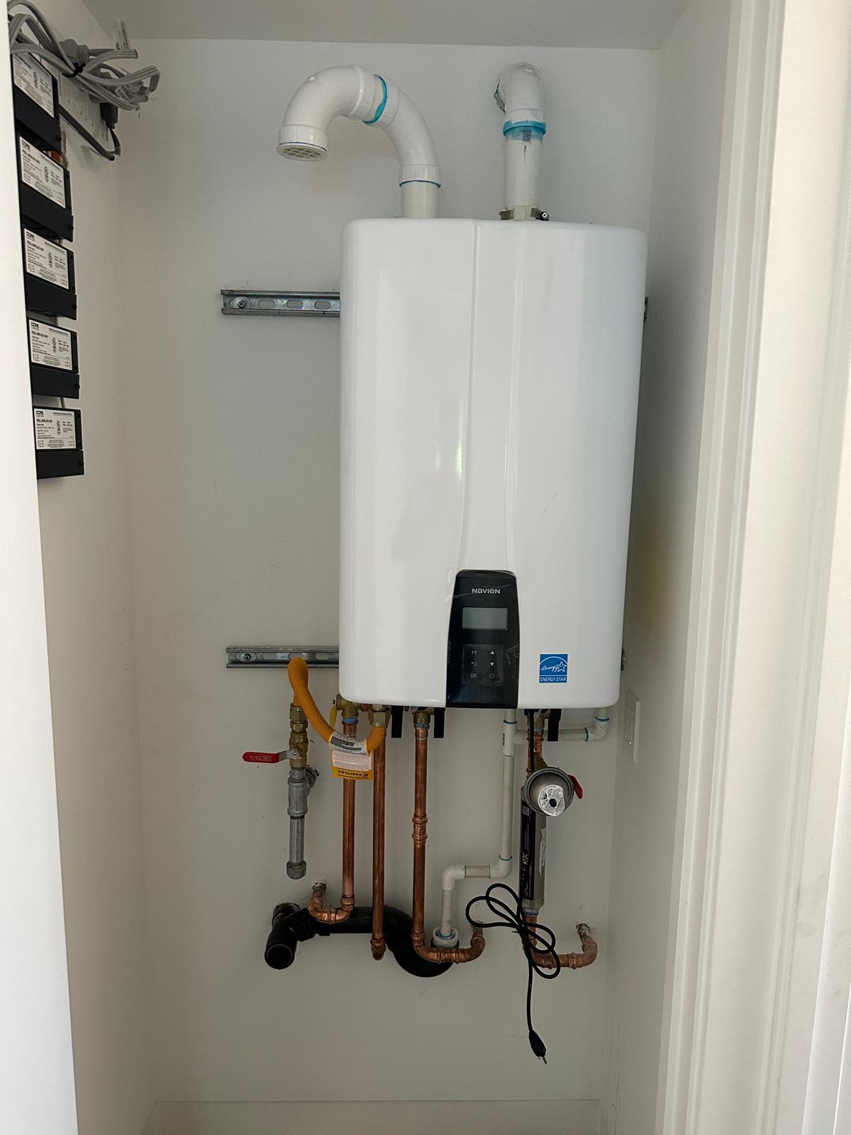 Replace Tank Water Heater With A Navien Tankless Water Heater Los Angeles CA 90048