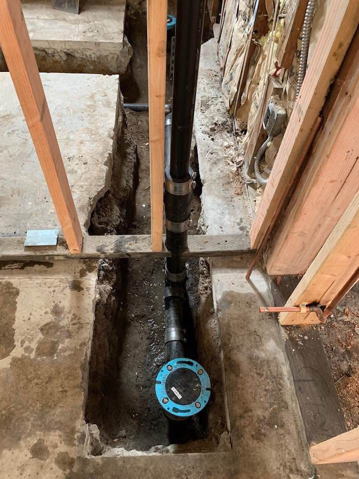 Installing new waste and water systems for a new bathroom in Studio City, CA