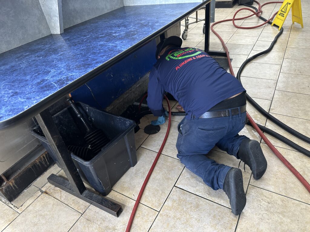 Laundry mat main drain cleaning in Los Angeles, CA