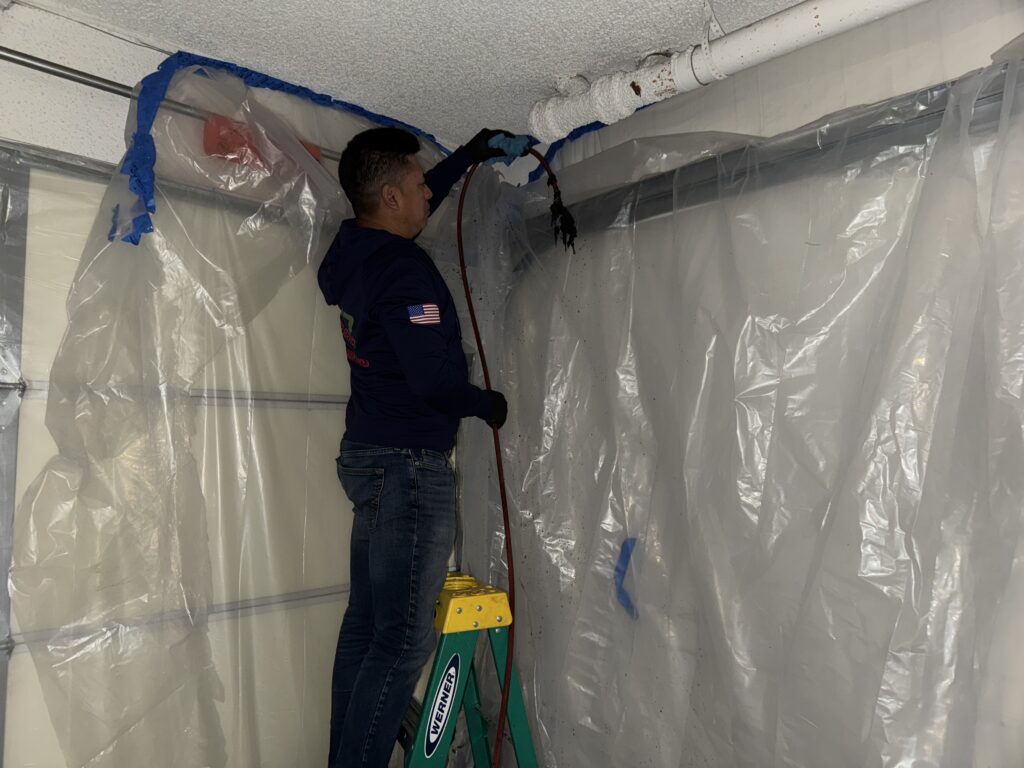 Drain Cleaning through overhead clean out at 4724 La Villa Marina Marina del Rey, CA 90292