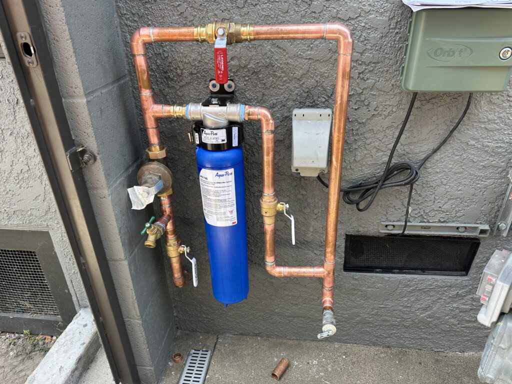 Whole house water filtration system installation Los Angeles, CA